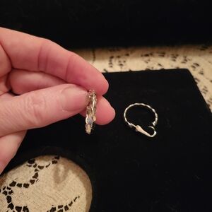 Elegant Silver Hoop Earrings
